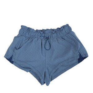 Free People Movement Forty Love Short, Seer Sucker, Lined, Toggle, Blue, Size S